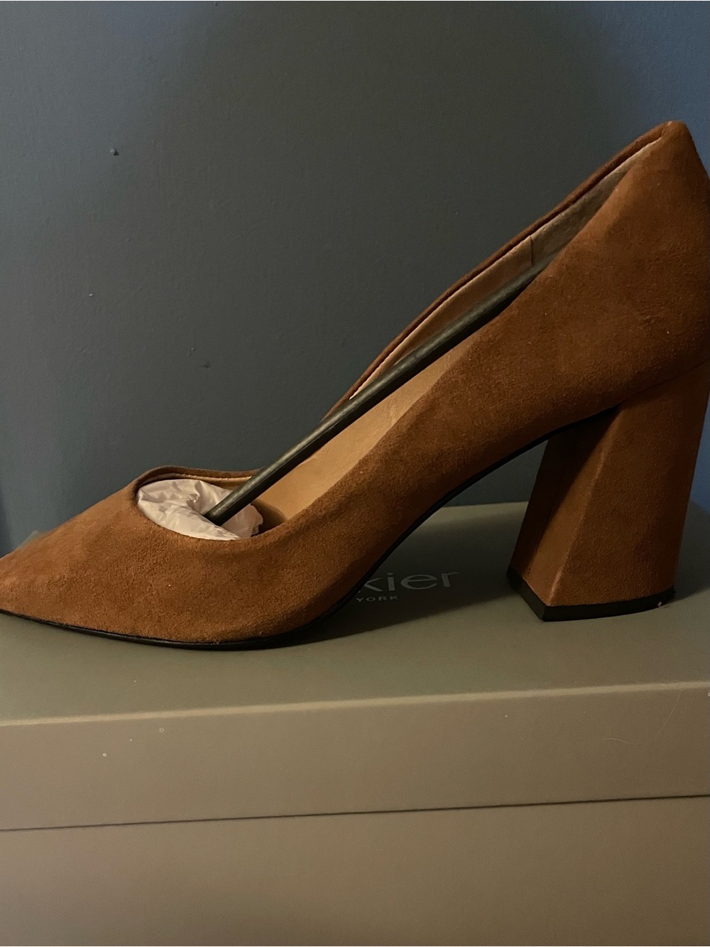 Botkier Brown Suede Block Heel Pumps